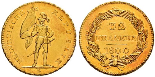 32 Franc Schweiz Gold 