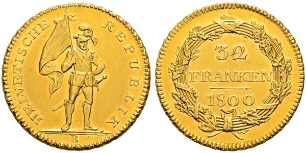 32 Franc Schweiz Gold 