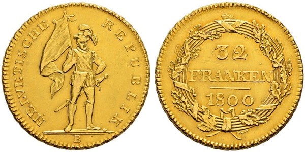 32 Franc Schweiz Gold 