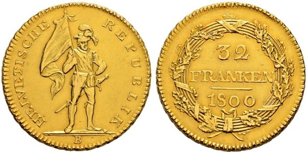 32 Franc Svizzera Oro 