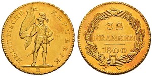 32 Franc 瑞士 金 