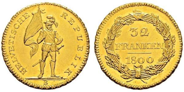 32 Franc 瑞士 金 