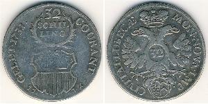 32 Shilling  Argent 