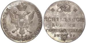 32 Shilling Germania Argento 