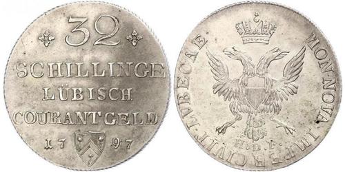 32 Shilling Germania Argento 