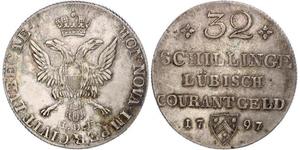 32 Shilling Alemania Plata 