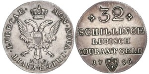 32 Shilling Alemania Plata 