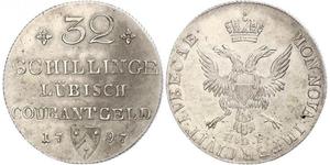 32 Shilling Alemania Plata 