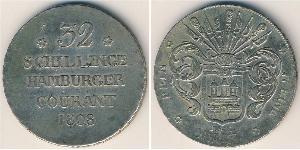 32 Shilling States of Germany Plata 