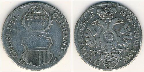 32 Shilling  Plata 