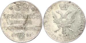 32 Shilling Deutschland Silber 