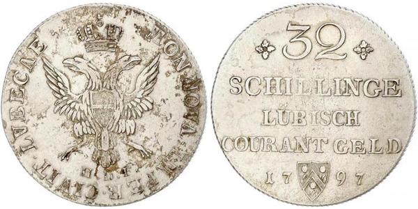 32 Shilling Deutschland Silber 