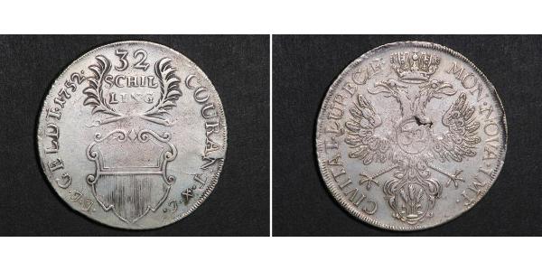 32 Shilling 德国 銀 