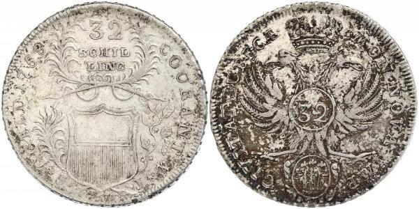 32 Shilling 德国 銀 