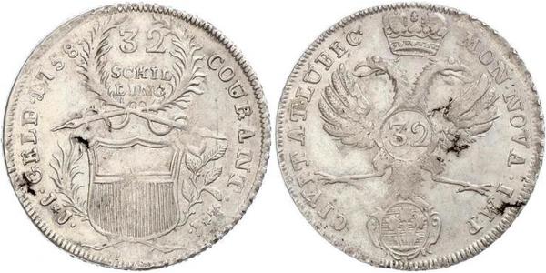 32 Shilling 德国 銀 
