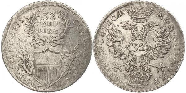 32 Шиллинг Германия Серебро 