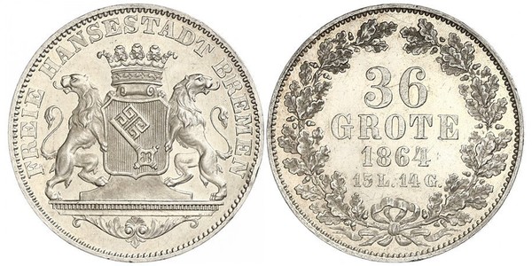 36 Grote States of Germany Plata 