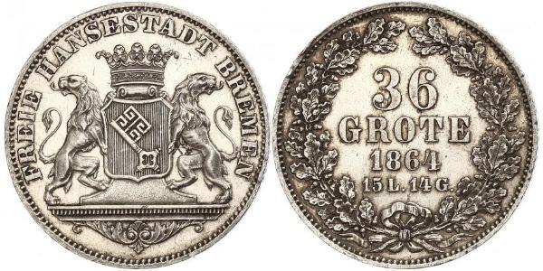 36 Grote States of Germany Silver 