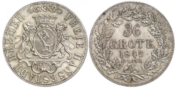 36 Grote States of Germany Silver 