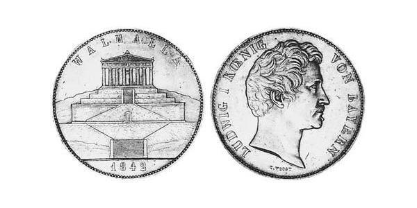 3.5 Гульден / 2 Талер Королевство Бавария (1806 - 1918) Серебро Людвиг I (король Баварии)(1786 – 1868)