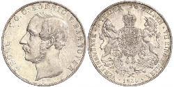 2 Thaler / 3.5 Gulden 汉诺威王国 (1814 - 1866) 銀 格奥尔格五世 (汉诺威) (1819 - 1878)