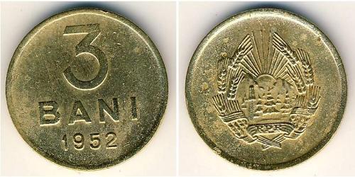 3 Ban Socialist Republic of Romania (1947-1989) Copper/Zinc/Nickel 