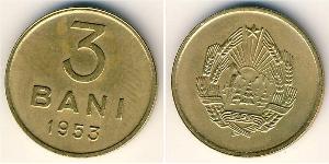 3 Ban Socialist Republic of Romania (1947-1989) Kupfer/Zink/Nickel 