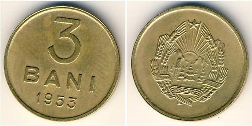 3 Ban Socialist Republic of Romania (1947-1989) Kupfer/Zink/Nickel 