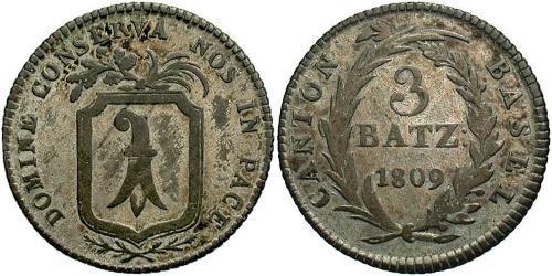 3 Batz Schweiz Silber 