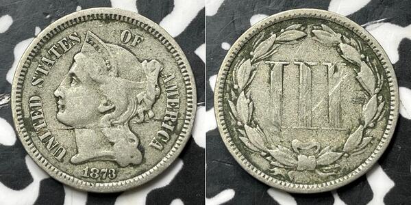 3 Cent USA (1776 - ) Copper/Nickel 