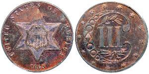 3 Cent USA (1776 - ) Copper/Silver 