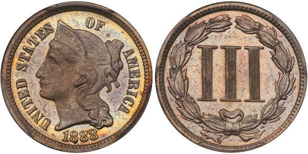 3 Cent États-Unis d