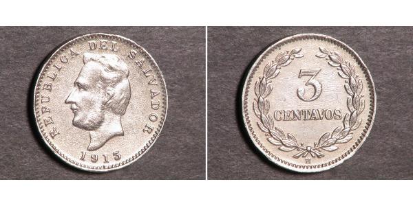 3 Centavo El Salvador  