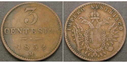 3 Centesimo Italian city-states Copper 