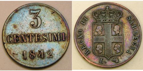 3 Centesimo Italy Copper 