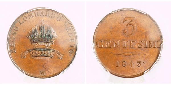 3 Centesimo Italy Copper 