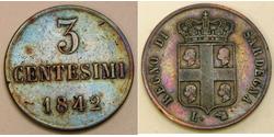 3 Centesimo Italie Cuivre 