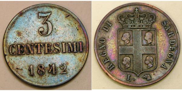 3 Centesimo Italie Cuivre 