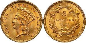 3 Dollar USA (1776 - ) Gold 