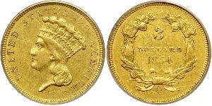 3 Dollar USA (1776 - ) Gold 