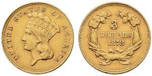 3 Dollar USA (1776 - ) Gold 