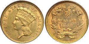 3 Dollar USA (1776 - ) Gold 