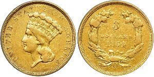 3 Dollar USA (1776 - ) Gold 