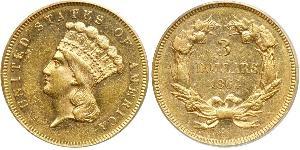 3 Dollar USA (1776 - ) Gold 