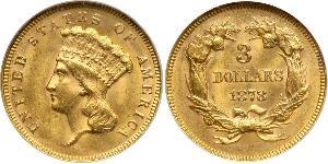 3 Dollar USA (1776 - ) Gold 