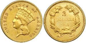 3 Dollar USA (1776 - ) Gold 