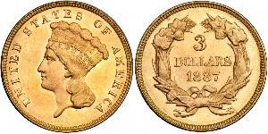 3 Dollar USA (1776 - ) Gold 