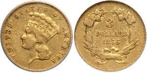 3 Dollar USA (1776 - ) Gold 