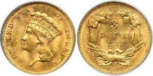 3 Dollar USA (1776 - ) Gold 