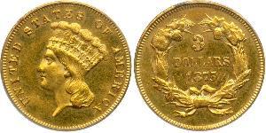 3 Dollar USA (1776 - ) Gold 